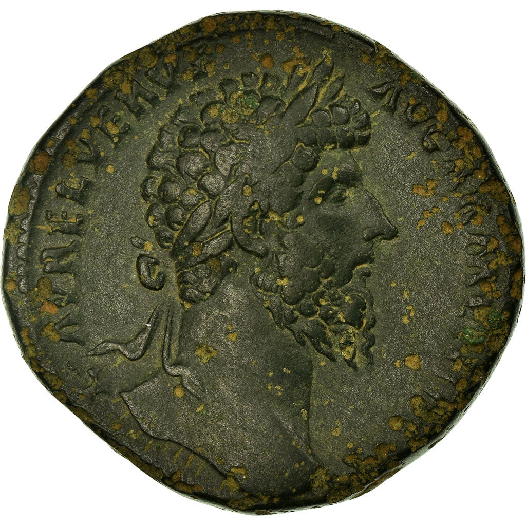 Coin, Lucius Verus, Sestertius, Roma, VF(20-25), Bronze, RIC:1370