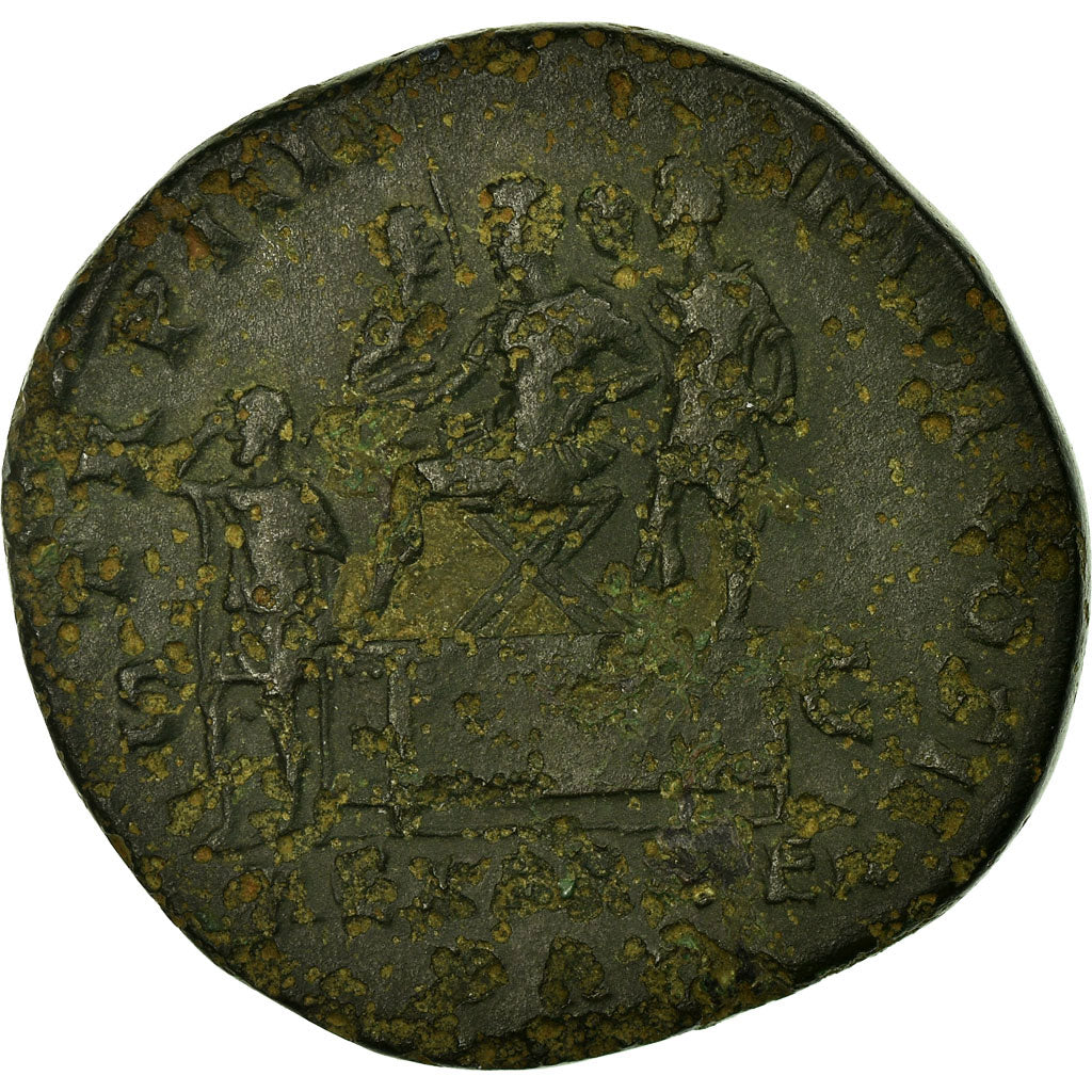 Coin, Lucius Verus, Sestertius, Roma, VF(20-25), Bronze, RIC:1370