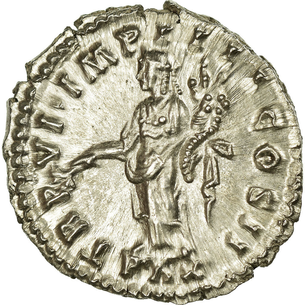 Coin, Lucius Verus, Denarius, Roma, MS(64), Silver, Cohen:126
