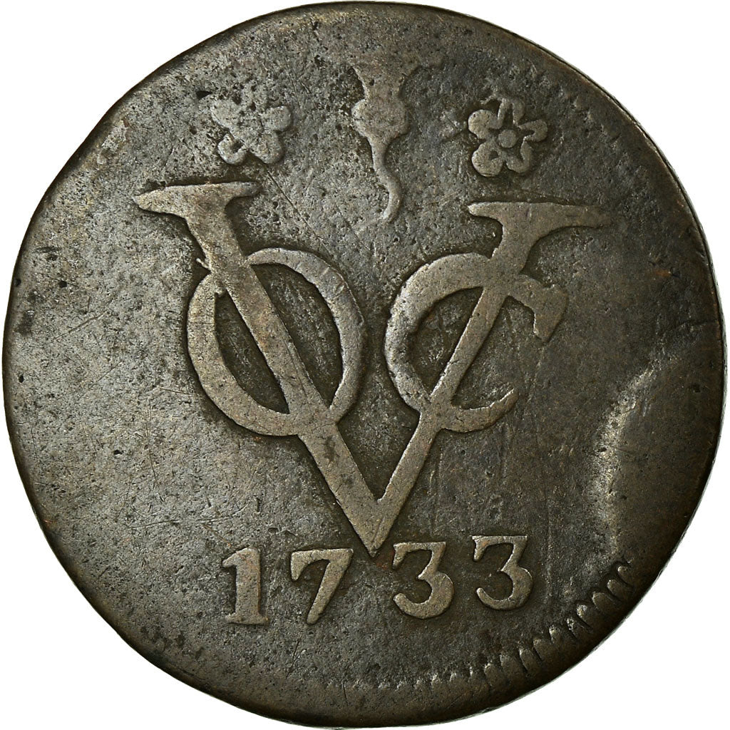 Coin, NETHERLANDS EAST INDIES, Duit, 1733, VF(20-25), Copper, KM:131