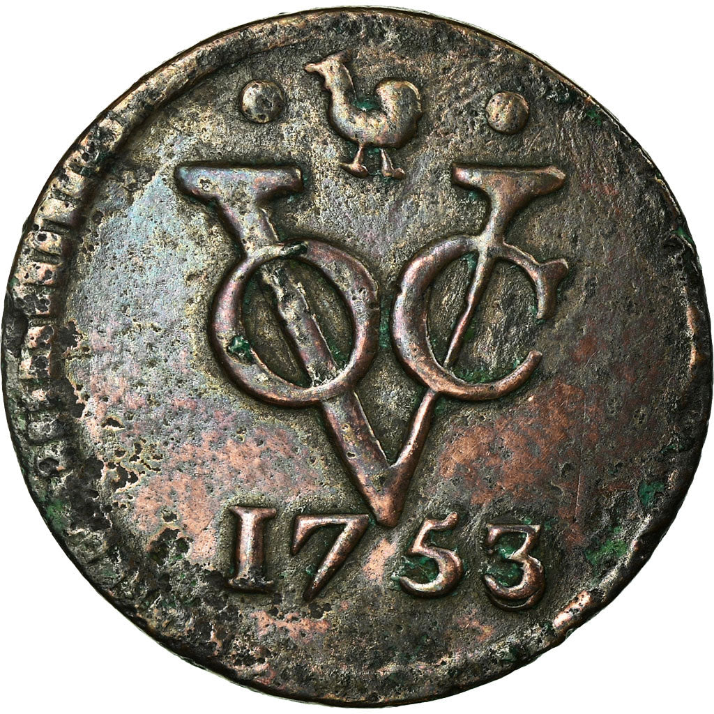 Coin, NETHERLANDS EAST INDIES, Duit, 1753, EF(40-45), Copper, KM:131