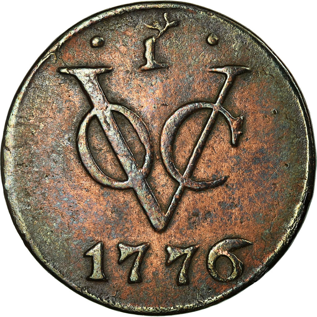 Coin, NETHERLANDS EAST INDIES, Duit, 1776, Harderwijk, AU(50-53), Copper