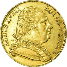 Coin, France, Louis XVIII, Louis XVIII, 20 Francs, 1815, London, AU(50-53)