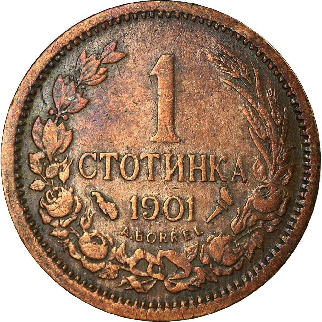 Monnaie, Bulgarie, Ferdinand I, Stotinka, 1901, TB, Bronze, KM:22.1
