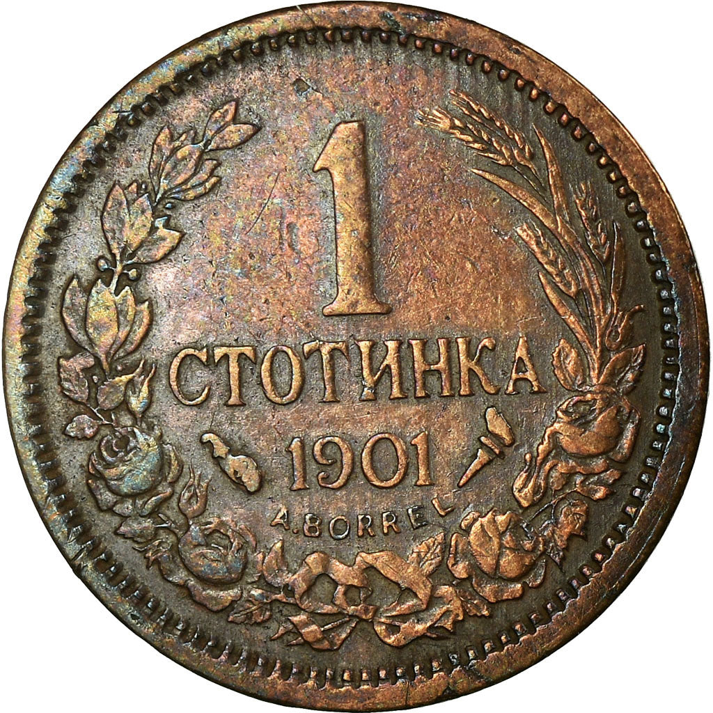 Coin, Bulgaria, Ferdinand I, Stotinka, 1901, VF(20-25), Bronze, KM:22.1