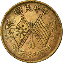 Moneta, CINESE, REPUBBLICA, 10 Cash, 10 Wen, 1920, MB+, Rame, KM:303.4