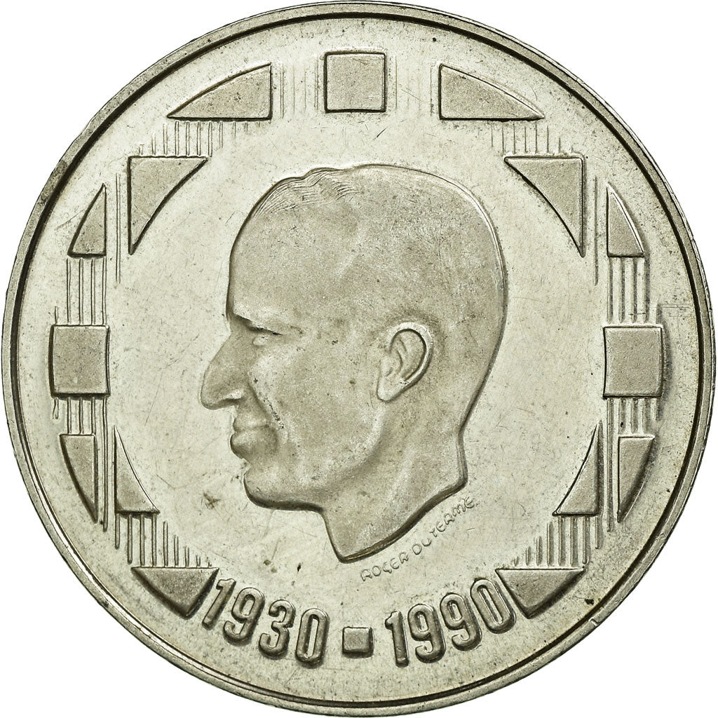 Munten, België, 500 Francs, 500 Frank, 1990, Brussels, ZF, Zilver, KM:179