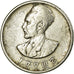 Moneda, Etiopía, Haile Selassie I, 50 Cents, Hamsa Santeem, 1943, MBC+, Plata