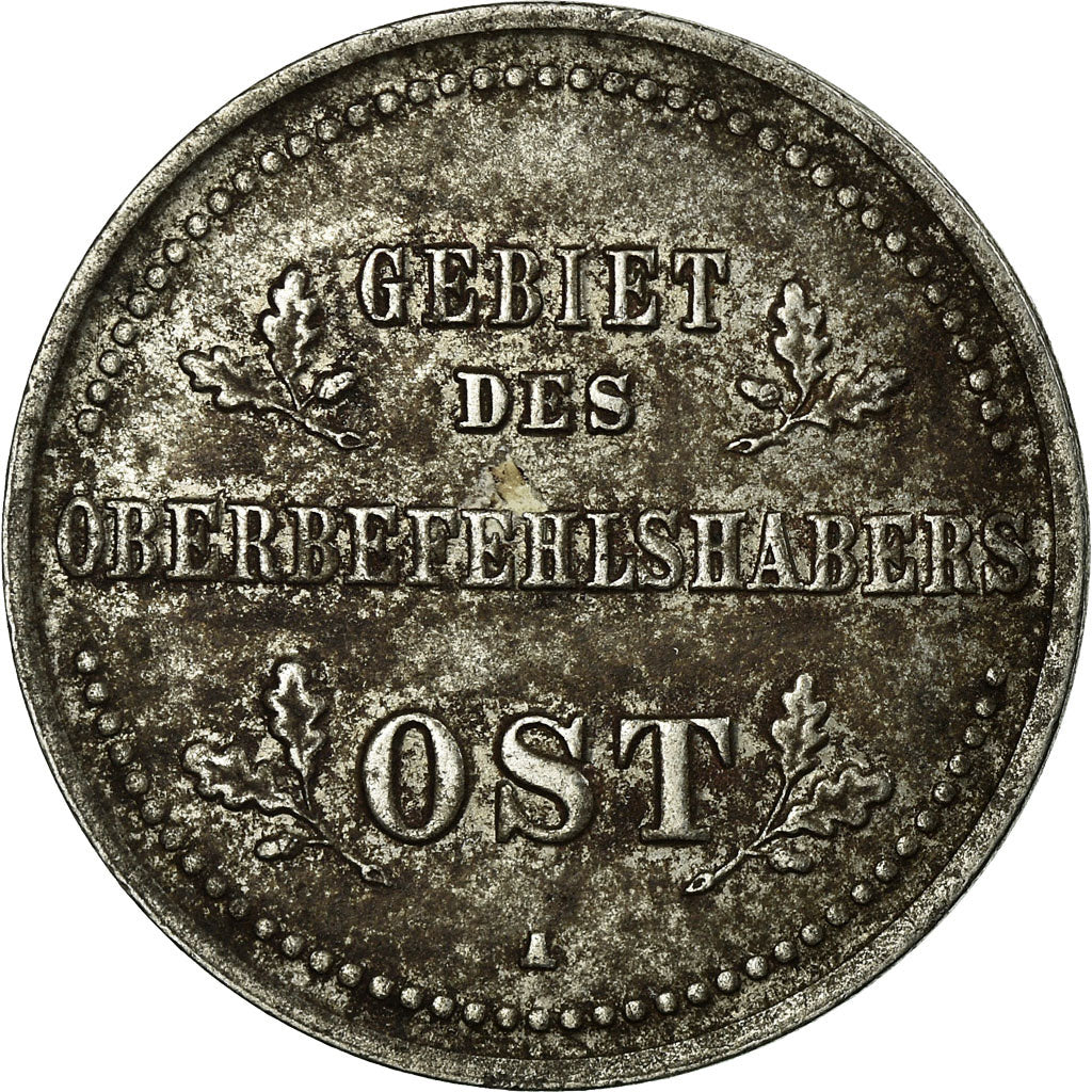 Coin, GERMANY - EMPIRE, Wilhelm II, Kopek, 1916, Berlin, AU(55-58), Iron, KM:21