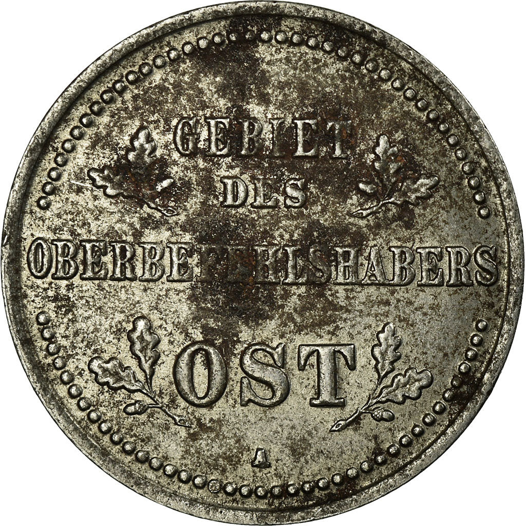 Moneta, NIEMCY - IMPERIUM, Wilhelm II, Kopek, 1916, Berlin, AU(55-58), Żelazo