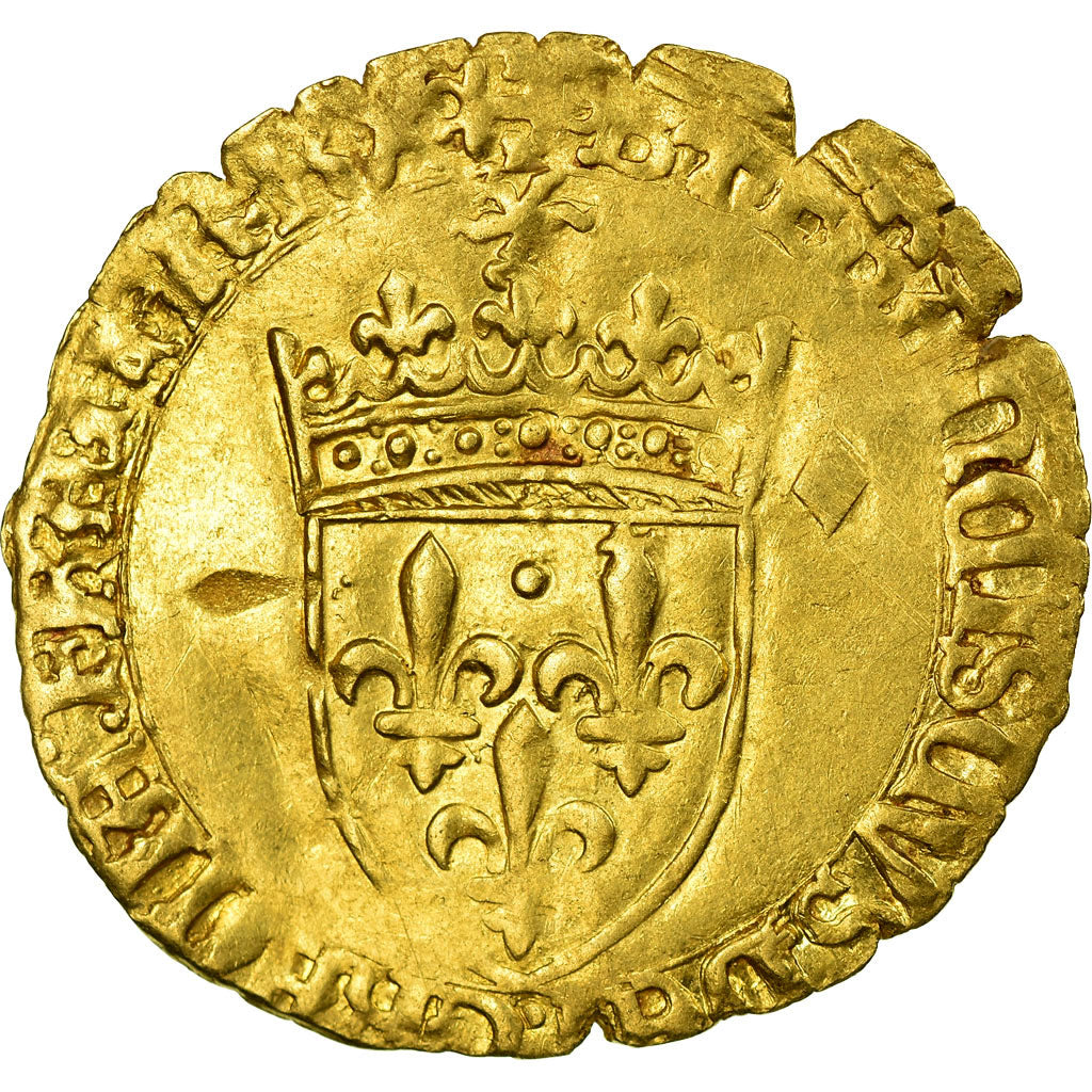 Coin, France, François Ier, Ecu d'or, VF(20-25), Gold