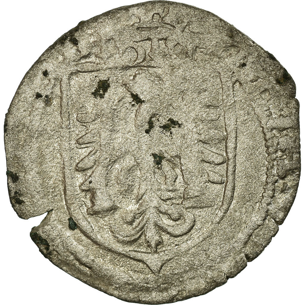 Moeda, França, Carolus, 1616, Besançon, F(12-15), Lingote, Boudeau:1291