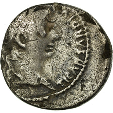 Coin, Tiberius, Denarius, Lyon - Lugdunum, VF(20-25), Silver, RIC:26