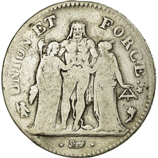 Moneta, Francja, Union et Force, 5 Francs, AN 4, Paris, F(12-15), Srebro