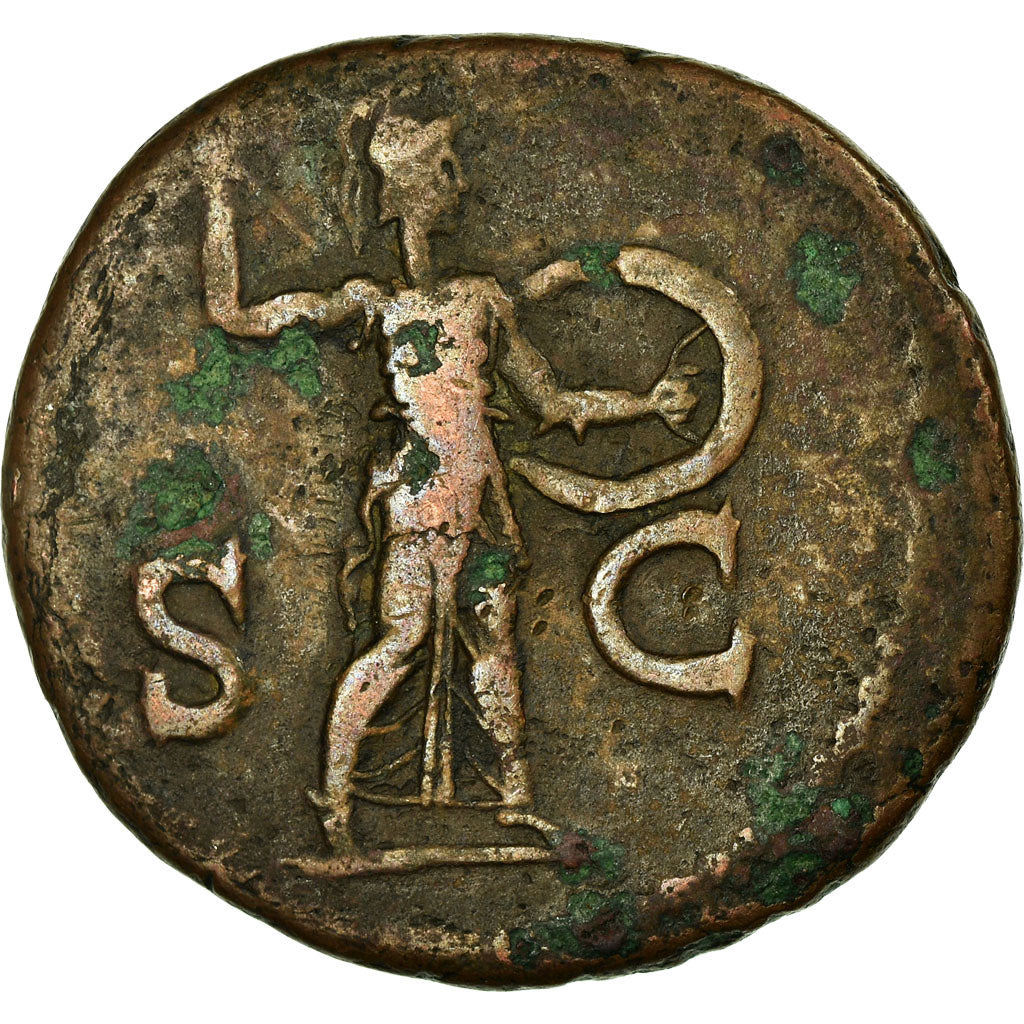 Coin, Claudius, As, 41-50, Rome, VF(30-35), Copper, RIC:100