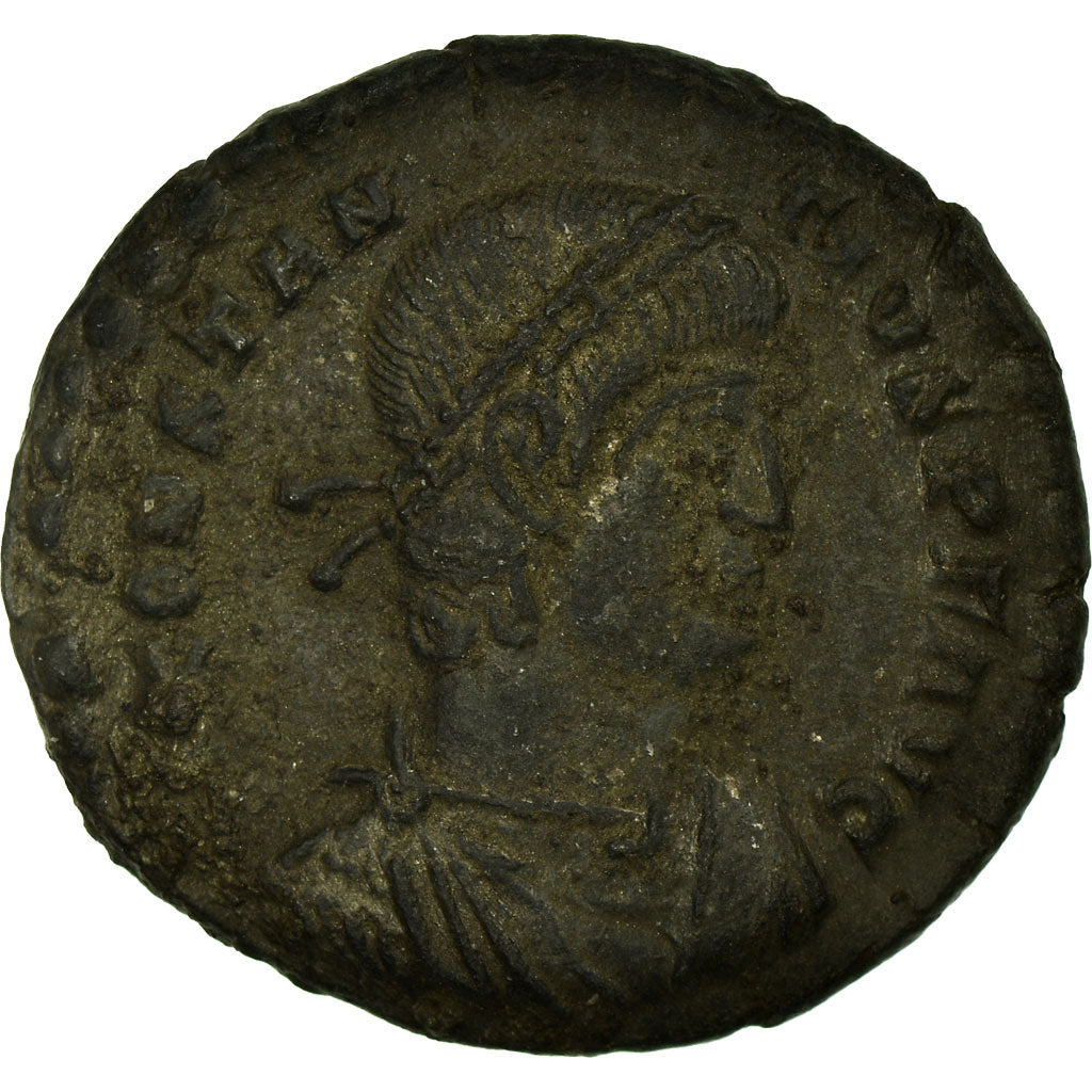 Coin, Constantius II, Maiorina, Trier, AU(50-53), Copper, RIC:349