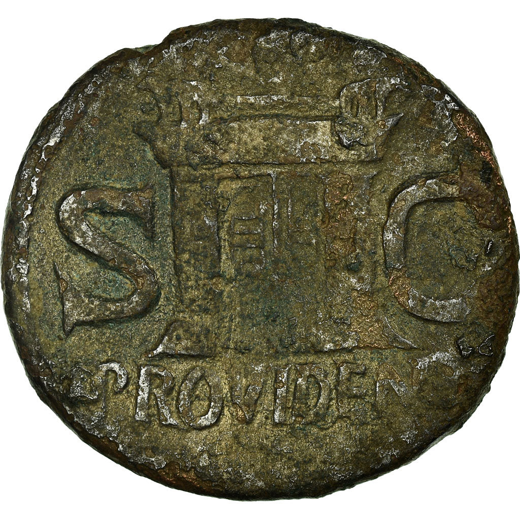 Coin, Augustus, Dupondius, 14, Rome, VF(30-35), Bronze, RIC:81