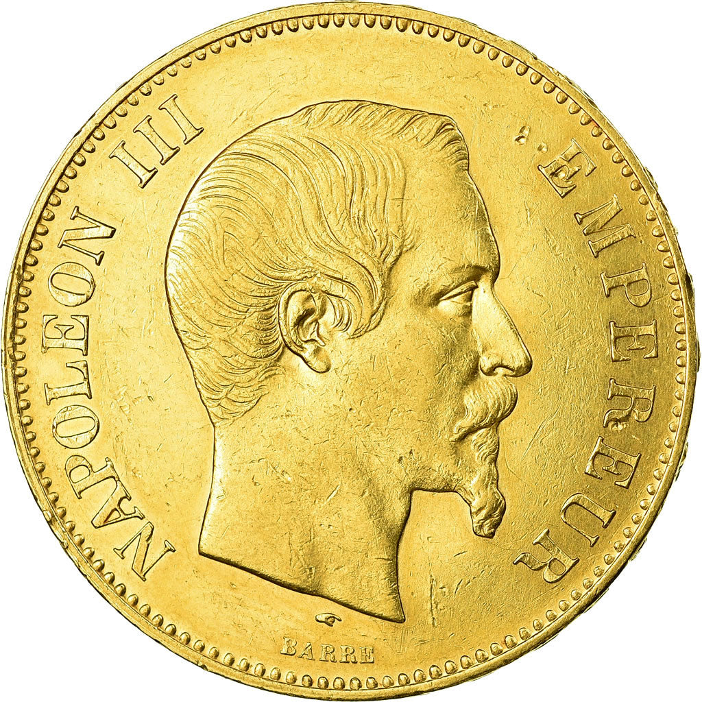 Moeda, França, Napoleon III, Napoléon III, 100 Francs, 1857, Paris, AU(50-53)