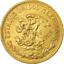 Coin, Mexico, 20 Pesos, 1919, Mexico City, AU(55-58), Gold, KM:478