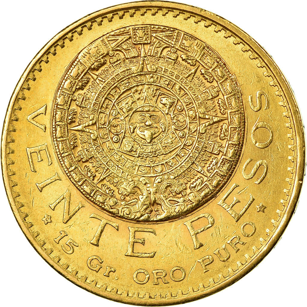 Coin, Mexico, 20 Pesos, 1921, Mexico City, AU(55-58), Gold, KM:478