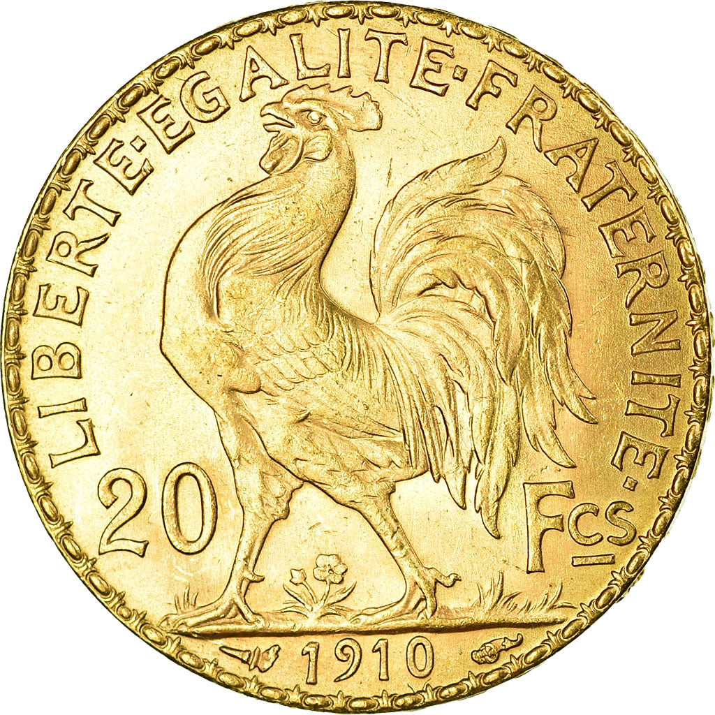 Moneda, Francia, Marianne, 20 Francs, 1910, EBC+, Oro, KM:857, Gadoury:1064a