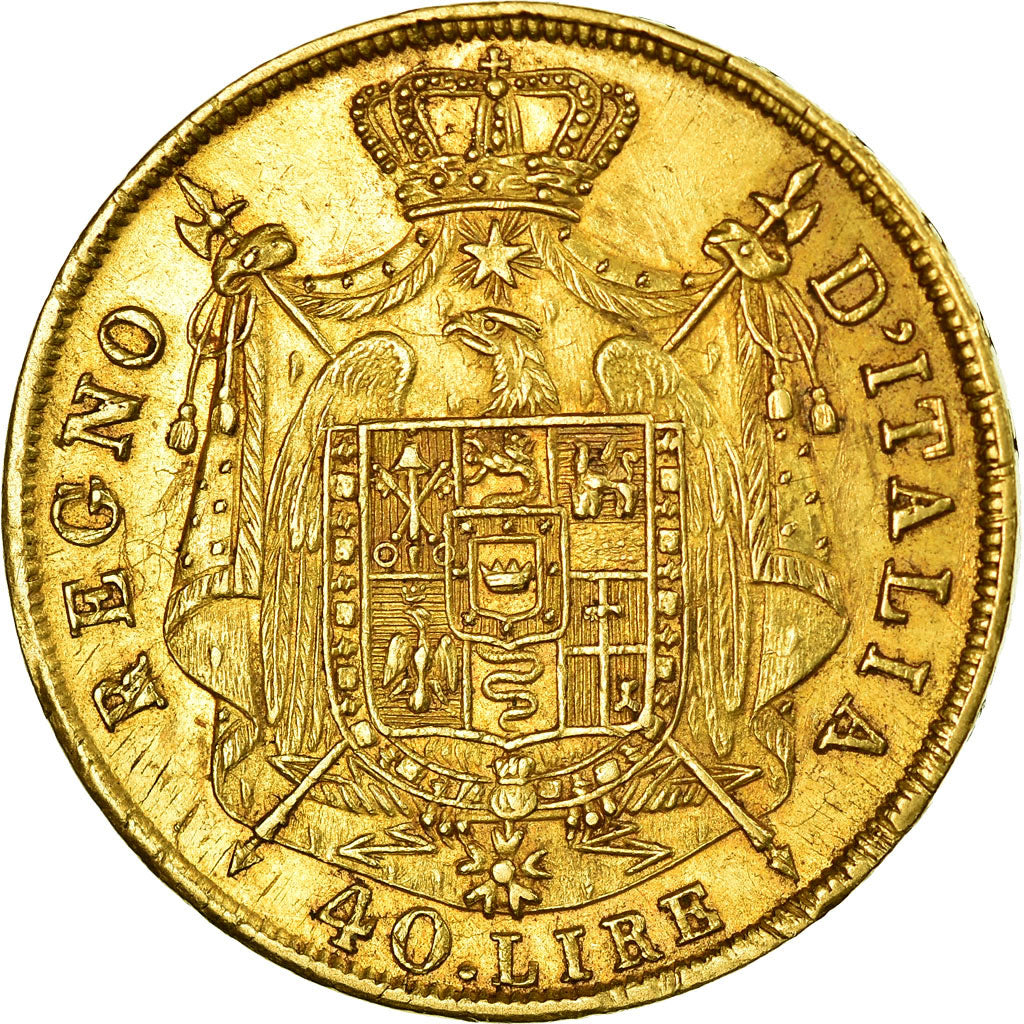 Coin, ITALIAN STATES, KINGDOM OF NAPOLEON, Napoleon I, 40 Lire, 1814, Milan