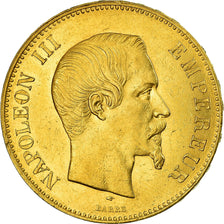 Moneta, Francia, Napoleon III, Napoléon III, 100 Francs, 1857, Paris, BB, Oro
