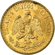 Coin, Mexico, 2 Pesos, 1945, Mexico City, MS(63), Gold, KM:461