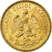 Coin, Mexico, 2 Pesos, 1945, Mexico City, MS(63), Gold, KM:461