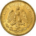 Coin, Mexico, 2 Pesos, 1945, Mexico City, MS(63), Gold, KM:461