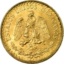 Coin, Mexico, 2 Pesos, 1945, Mexico City, MS(63), Gold, KM:461