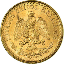 Coin, Mexico, 2 Pesos, 1945, Mexico City, MS(63), Gold, KM:461