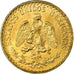 Coin, Mexico, 2 Pesos, 1945, Mexico City, MS(63), Gold, KM:461