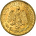 Coin, Mexico, 2 Pesos, 1945, Mexico City, MS(63), Gold, KM:461