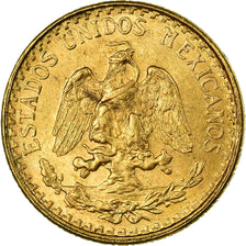 Coin, Mexico, 2 Pesos, 1945, Mexico City, MS(63), Gold, KM:461
