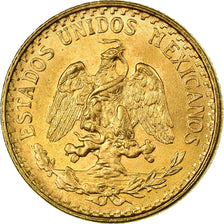 Coin, Mexico, 2 Pesos, 1945, Mexico City, MS(63), Gold, KM:461