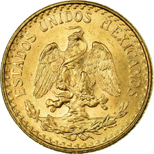 Coin, Mexico, 2 Pesos, 1945, Mexico City, MS(63), Gold, KM:461