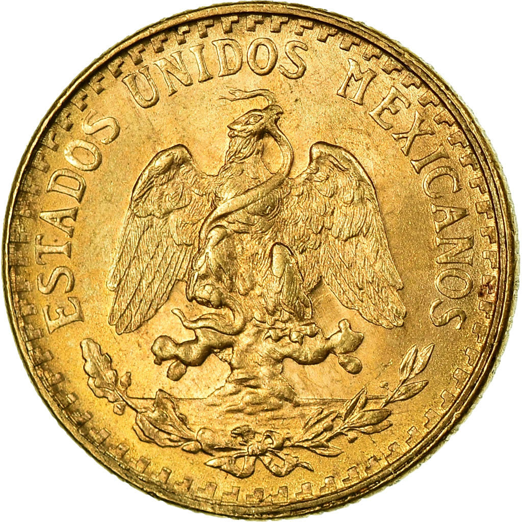 Moneta, Messico, 2 Pesos, 1945, Mexico City, SPL, Oro, KM:461