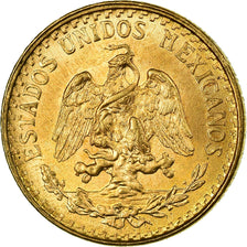 Coin, Mexico, 2 Pesos, 1945, Mexico City, MS(63), Gold, KM:461