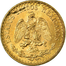Coin, Mexico, 2 Pesos, 1945, Mexico City, MS(63), Gold, KM:461