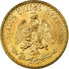 Coin, Mexico, 2 Pesos, 1945, Mexico City, MS(63), Gold, KM:461