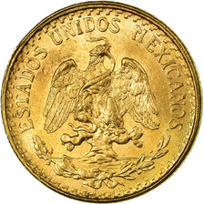 Coin, Mexico, 2 Pesos, 1945, Mexico City, MS(63), Gold, KM:461