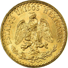 Coin, Mexico, 2 Pesos, 1945, Mexico City, MS(63), Gold, KM:461