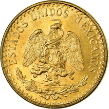 Coin, Mexico, 2 Pesos, 1945, Mexico City, MS(63), Gold, KM:461