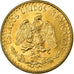 Coin, Mexico, 2 Pesos, 1945, Mexico City, MS(63), Gold, KM:461