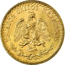 Coin, Mexico, 2 Pesos, 1945, Mexico City, MS(63), Gold, KM:461