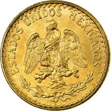 Coin, Mexico, 2 Pesos, 1945, Mexico City, MS(63), Gold, KM:461