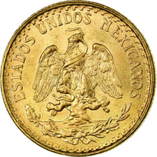 Coin, Mexico, 2 Pesos, 1945, Mexico City, MS(63), Gold, KM:461