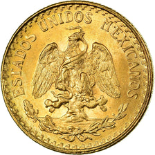 Coin, Mexico, 2 Pesos, 1945, Mexico City, MS(63), Gold, KM:461