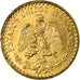 Coin, Mexico, 2 Pesos, 1945, Mexico City, MS(63), Gold, KM:461